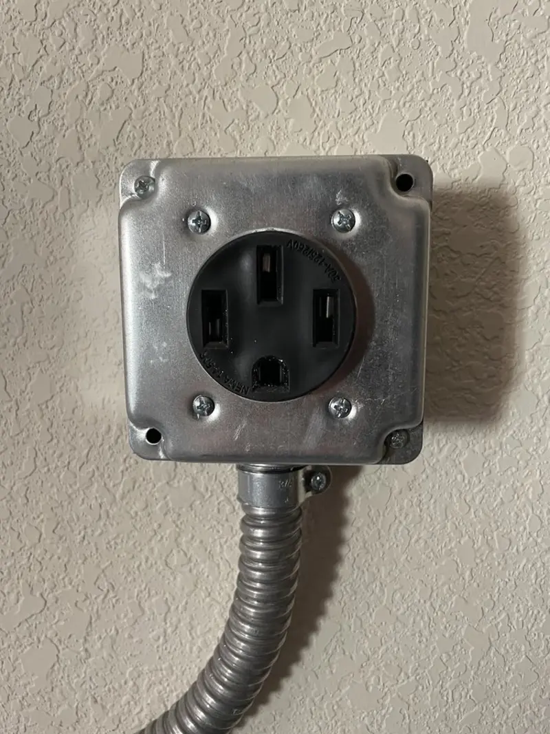 NEMA 14-50 outlet installed for Electrical Panel Upgrade in Novi